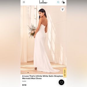 Lulus Mermaid Wedding Dress